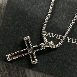 David yurman cross chain (box and bag)